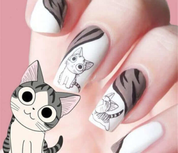 2016-new-fashion-lovely-water-transfer-3d-black-grey-cat-nail-art-sticker-full-wraps-manicure-700×600