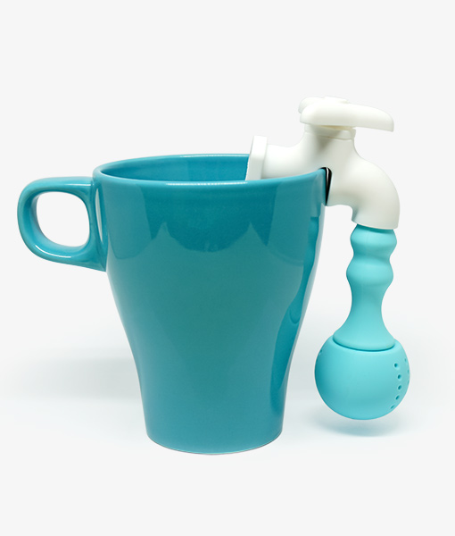Faucet Tea Infuser near cup