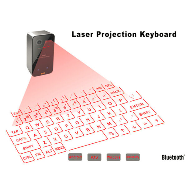 Карманный размер - беспроводная, лазерная, проекционная, клавиатура-2