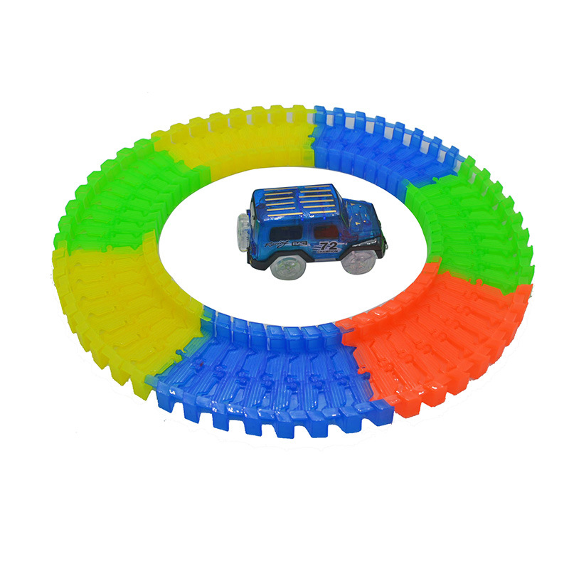 glowing tracks racing set