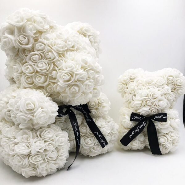 Bunga Buatan Mawar Beruang Pacar Ulang Tahun Natal Hari Valentine Hadiah Hadiah Ulang Tahun untuk Pesta Pernikahan 5 768x768