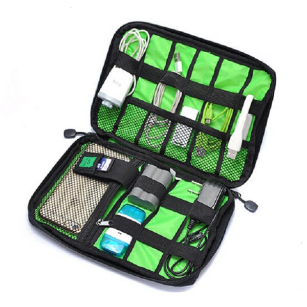 New-Electronic-Accessories-Travel-Bag-Nylon-Mens-Travel-Organizer-For-Date-Line-SD-Card-USB-Cable