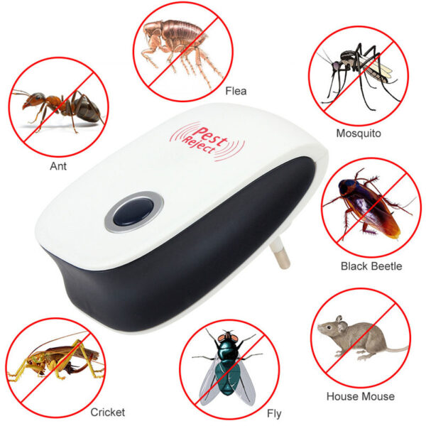 Ultrasonic Electronic Pest Reject Rat Mice Repeller Mosquito Anti Killer A6D4 