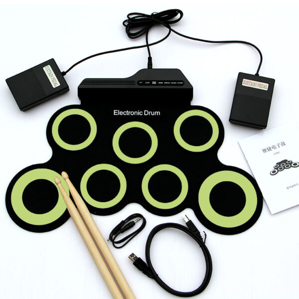 Профессиональная-7-подушечка-Портативный Цифровой USB-рулонный-Складной-Силикон-Электронно-Drum-Pad-Kit-С-3.jpg
