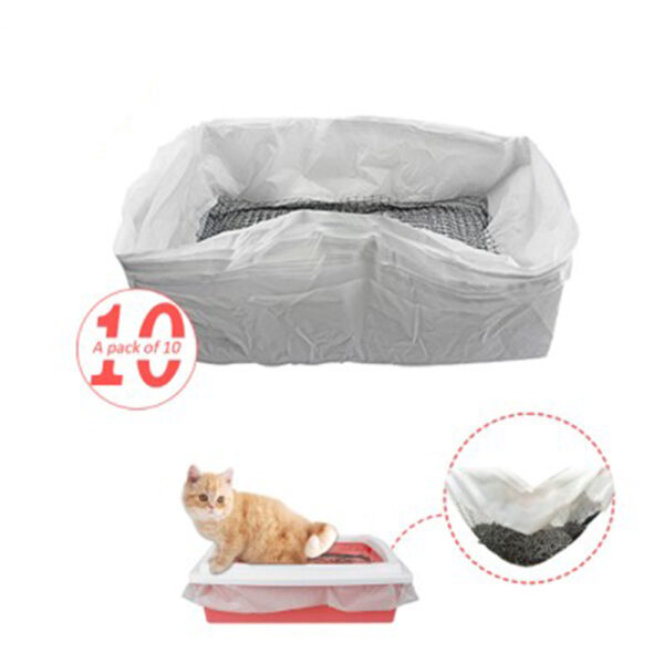 10pcs sortis Reusable Cat feces Filter Manibus Liberae Cats Sifting Litter Tray Liners Elasticae Catulae Hygienic 400 × 400