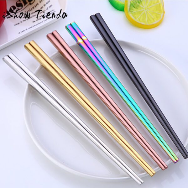1Pair-Stainless-Steel-Tableware-Colorful-Length-23cm-Chopsticks-Dinner-Party-Tableware-Funny-Drop-Shipping-0223 (1)