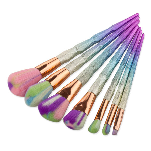 7шт-Diamond-Shape-Rainbow-Handle-Makeup-Brush-Set-Foundation-Powder-Blush-EyeShadow-Lip-Brush-kwasten-Beauty (4)