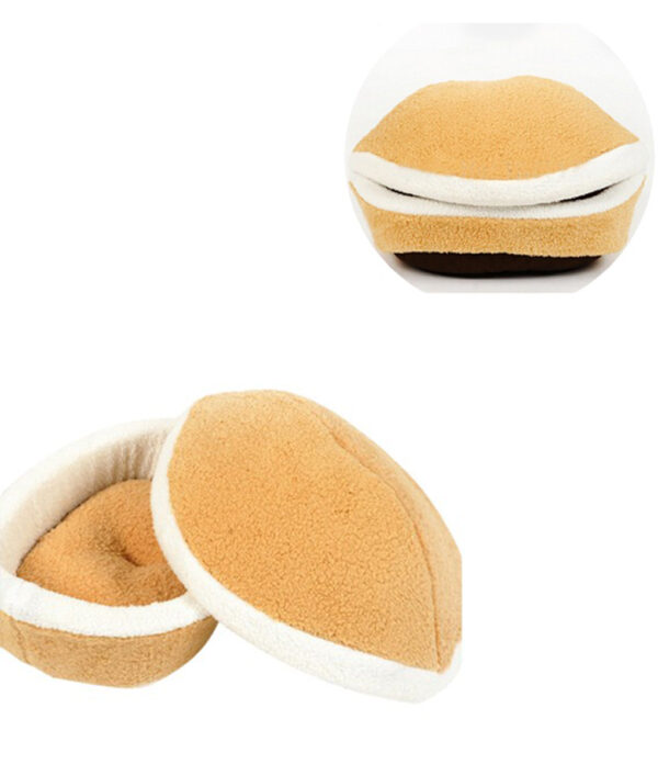 Best-Selling-Kitty-Hamburger-Litter-Disassemblability-Windproof-Pet-Nest-Shell-Cat-Bed-Hiding-Burger-Bun-Pet-400 × 400