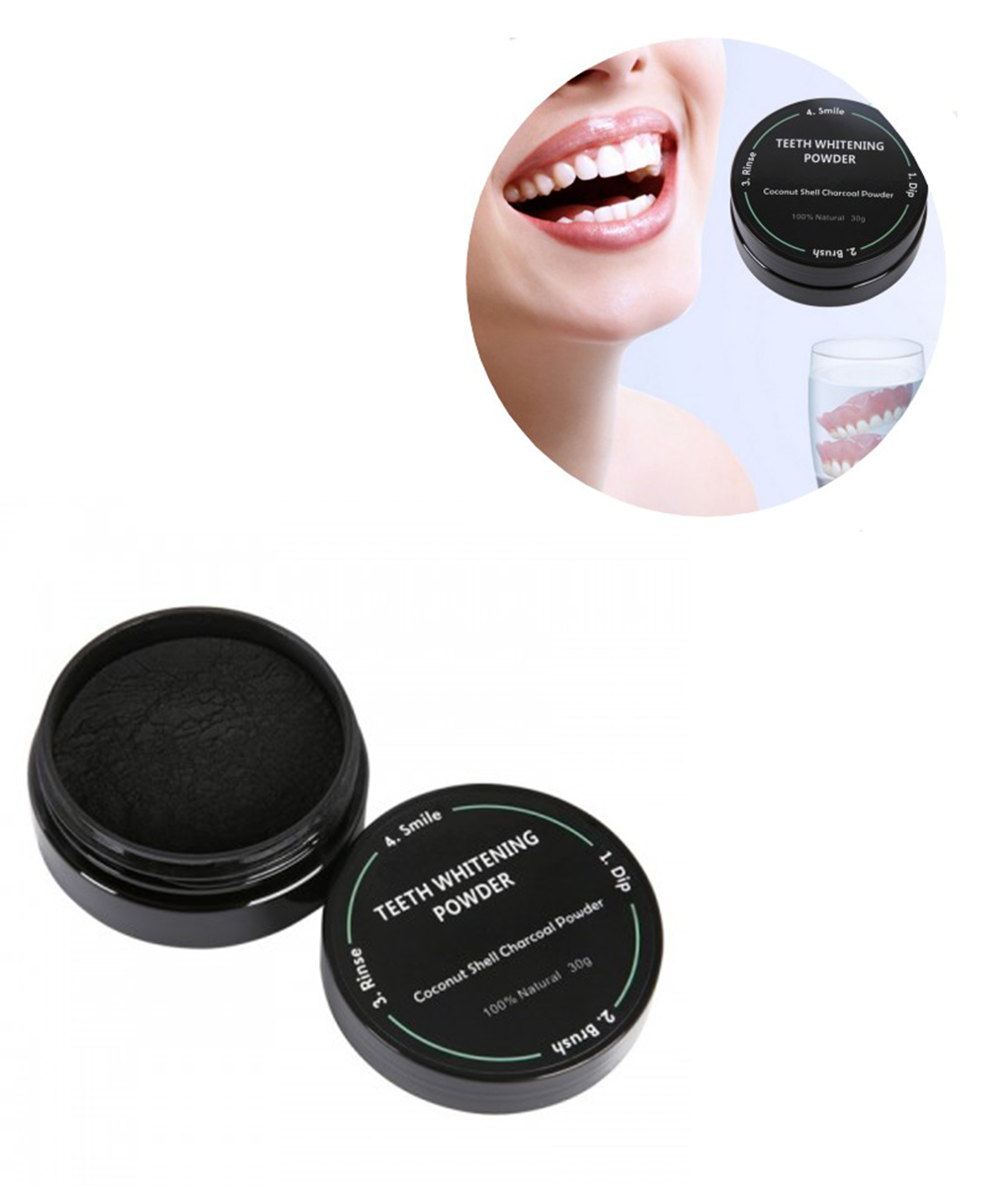 Natural Teeth Whitening Powder With Coconut Activated Charcoal