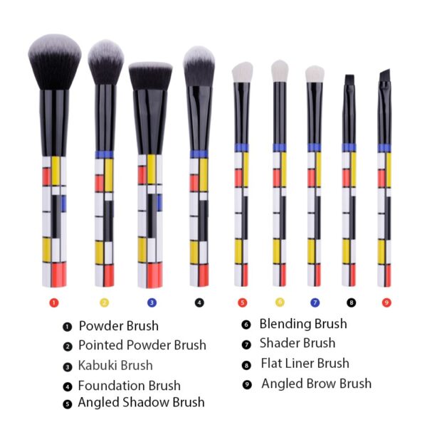 DUcare-9-PCS-Makeup-Brushes-Kabuki-Foundation-Eyeshadow-Blending-Powder-Brush-Goat-Hair-Make-Up-Brushes (2)