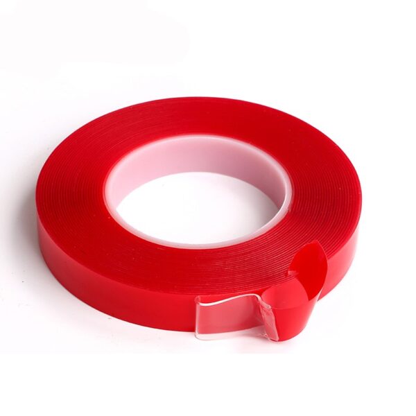 LUDUO-3m-Red-Double-Sided-Adhesive-Tape-High-Strength-Acrylic-Gel-Transparent-No-Traces-Sticker-for