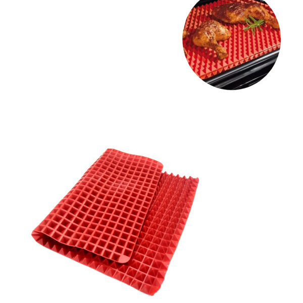 Non-Stick-Heat-Resistant-Raised-Pyramid-Shaped-Silicone-Baking-Roasting-Mats-16-Inches-X-11-5 (1)