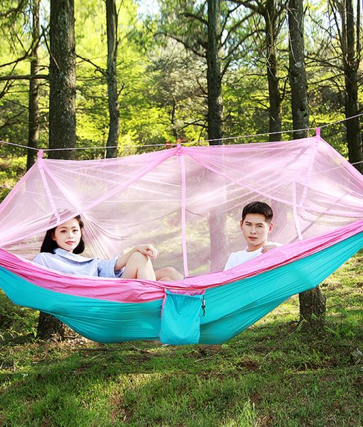 Prijenosna-viseća mreža-padobranska-tkanina-visoke čvrstoće-viseća-krevet-s-mrežom protiv komaraca-za-kampiranje na otvorenom-3-510 × 600