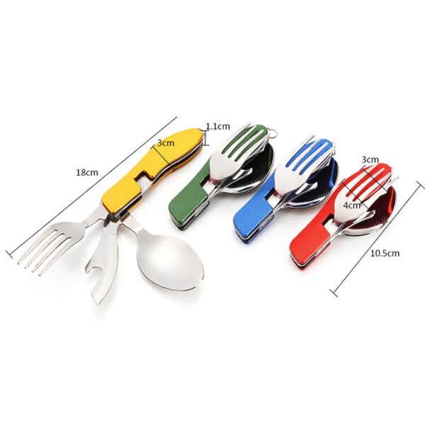 VILEAD-Portable-Folding-Knife-Fork-Spoon-Combined-Camping-Set-Multifunctional-Stainless-Steel-Outdoor-Tableware-for-Picnic (4)
