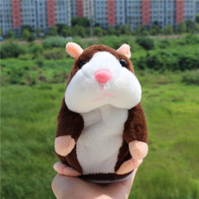 Adorable Interesting Speak Talking Record Hamster Mouse Plush Kids Toys Gift US 