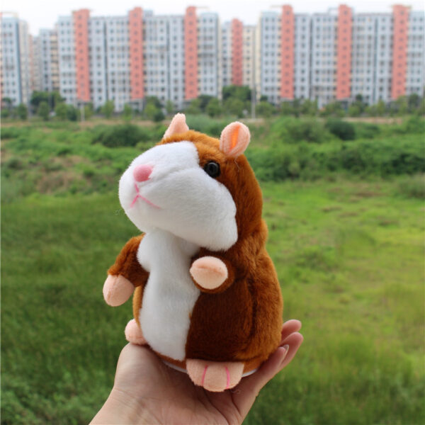 2017 Talking Hamster Mouse Pet Plush Toy Hot Cute Speak Talking Sound Record Hamster Bréagán Oideachais 4