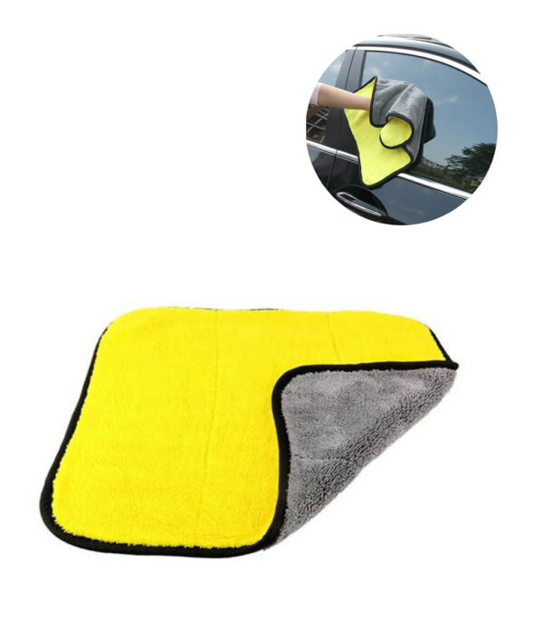 45cm x 38cm Super Gibag-on nga Soft Plush Absorbent Microfiber Car Window Glass Cleaning Cloths Kitchen Table 3 1