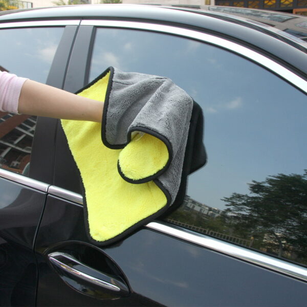 45cm x 38cm Super Thick Soft Plush Absorbent Microfiber Car Window Glass Cleaning Cloths Kitchen Table 3