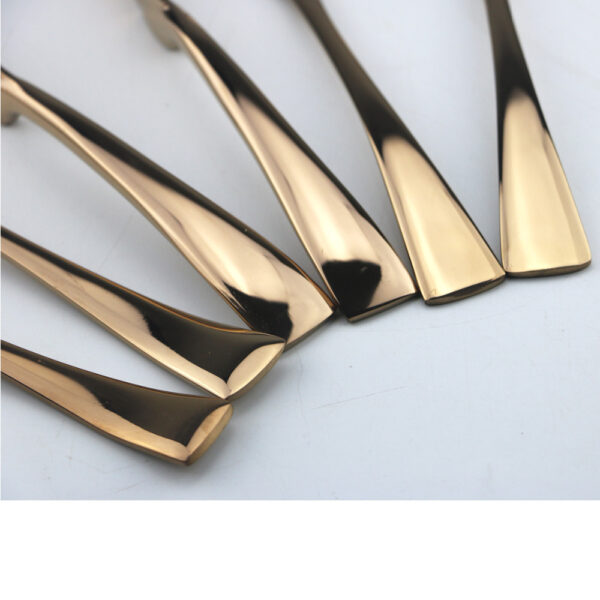 6PCS-Lot-Rose-Gold-Cutlery-Set-18-10- สแตนเลสสตีล - ชุดอาหารเย็น - ชุดมีด - Scoops - เครื่องเงิน - ชุด (3)