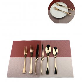 6Pcs-Lot-Rose-Gold-Cutlery-Set-18-10-Stainless-Steel-Dinnerware-Set-Knife-Scoops-Silverware-Set (4)
