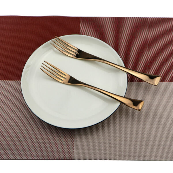 6PCS-Lot-Rose-Gold-Cutlery-Set-18-10- สแตนเลสสตีล - ชุดอาหารเย็น - ชุดมีด - Scoops - เครื่องเงิน - ชุด (4)