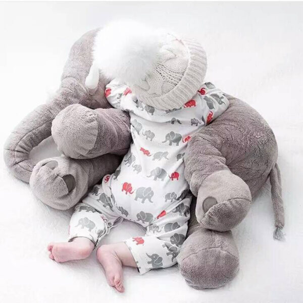 Baby Elephant Plush Stuffed Toy Soft Children's Elephant Pillow Baby Photography Dulaan Kids Bed Car 3