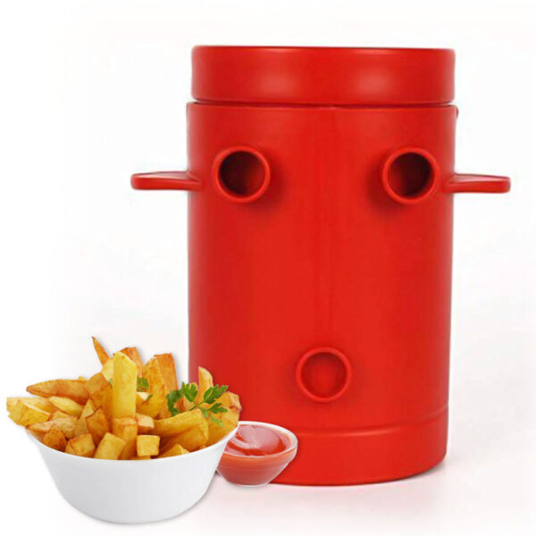 Copper Fries Potatoes Maker slicers French Fries Maker Jiffy Fries Cutter Machine Microwave Container 2 in