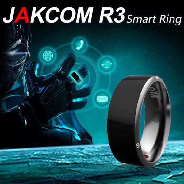 Ang Jakcom Smart Ring Pagsul-ob Sayon R3 R3F Timer2 MJ02 Itom nga Kolor nga Magic Finger NFC Singsing Alang sa 2