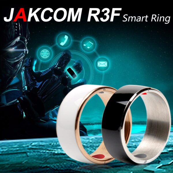 Ang Jakcom Smart Ring Pagsul-ob Sayon R3 R3F Timer2 MJ02 Itom nga Kolor nga Magic Finger NFC Singsing Alang sa 4