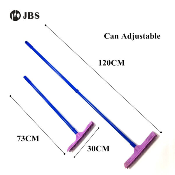 রাবার ব্রুম ফ্লোর ক্লিনার প্রাকৃতিক রাবার মাল্টি সারফেস পোষা চুলের লিন্ট রিমুভাল ডিভাইস টেলিস্কোপিক 3 থেকে তৈরি