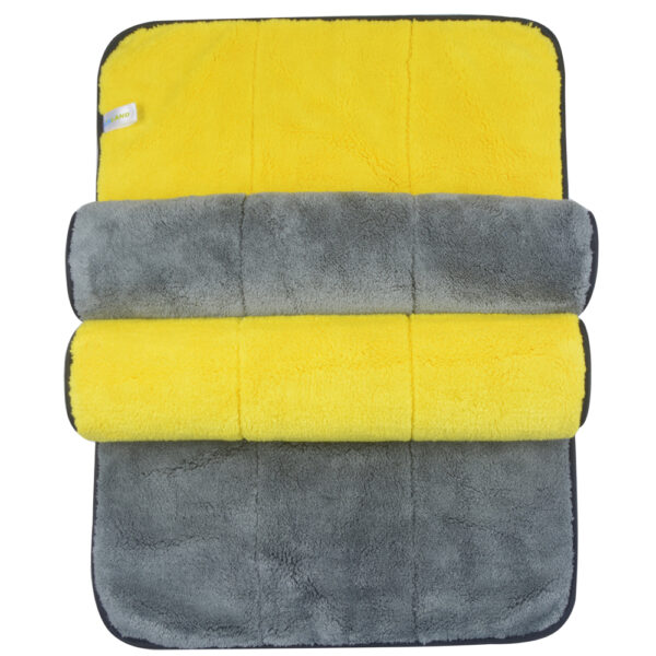 Sinland 2pack 1000gsm 40cmx60cm Plush Microfiber Towel High Quality Super absorbent Dying Car Cleaning Towel double
