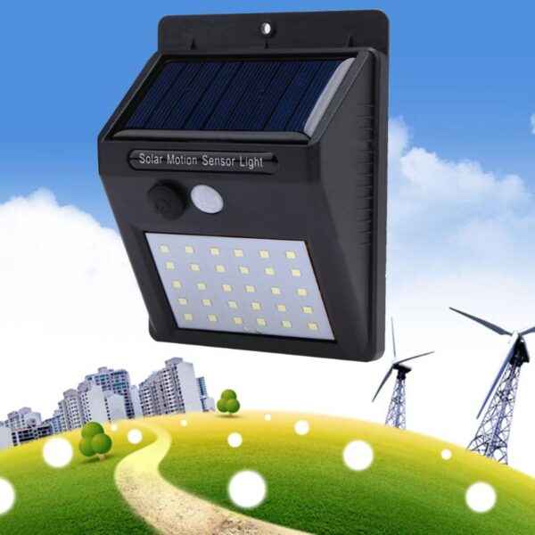 1 4pcs Solar Light 20 30 Leds PIR Motion Sensor Wireless Solar Wall Lamp Waterproof Outdoor 2