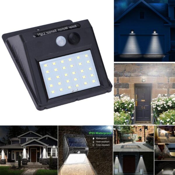 1 4pcs Solar Light 20 30 Leds PIR Motion Sensor Wireless Solar Wall Lamp Waterproof Outdoor 3