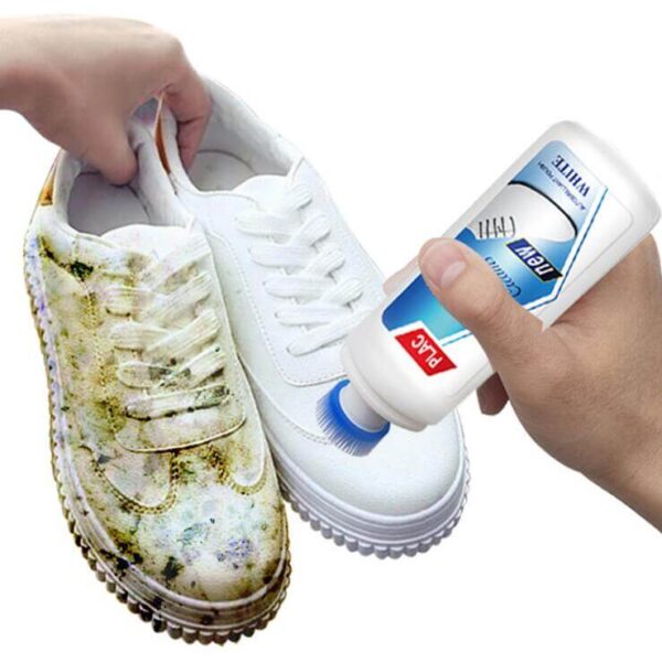 1PC Magic Refreshed White Shoe Cleaner Cream For Handbags Clothing Leather Shoe Kit Tool 2
