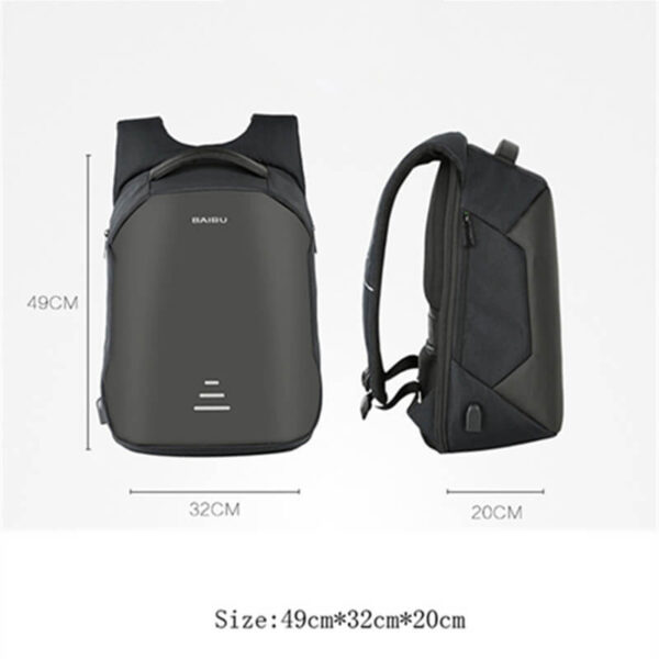 2018 Bag-ong Pag-abut sa 16inch External Charging USB Laptop Backpack Anti Theft Daghang kapasidad Waterproof backpack alang sa 4