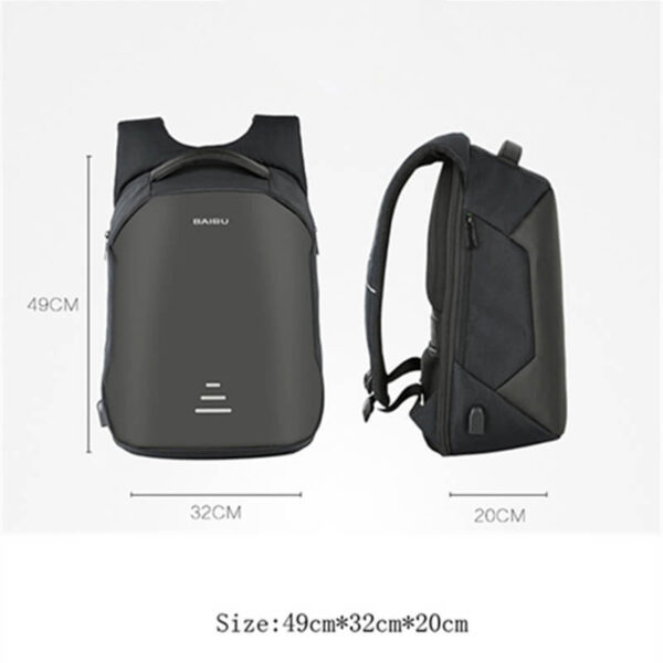 2018 Bag-ong Pag-abot 16inch External Charging USB Laptop Backpack Anti Theft Dako nga kapasidad Waterproof backpack alang sa 4