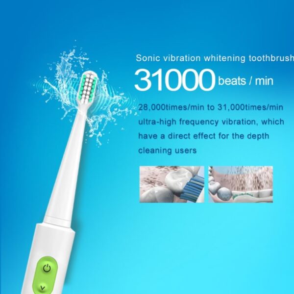 AZDENT New AZ 1 Pro Sonic Electric Toothbrush Rechargeable USB Charge 4 Pcs Replaceable Heads Timer 3