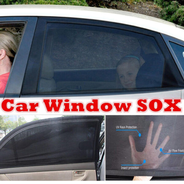 Car Window Sunshade Curtain Sun Protection Black Mesh Sunscreen anti Ultraviolet dust proof anti mosquito Car 1