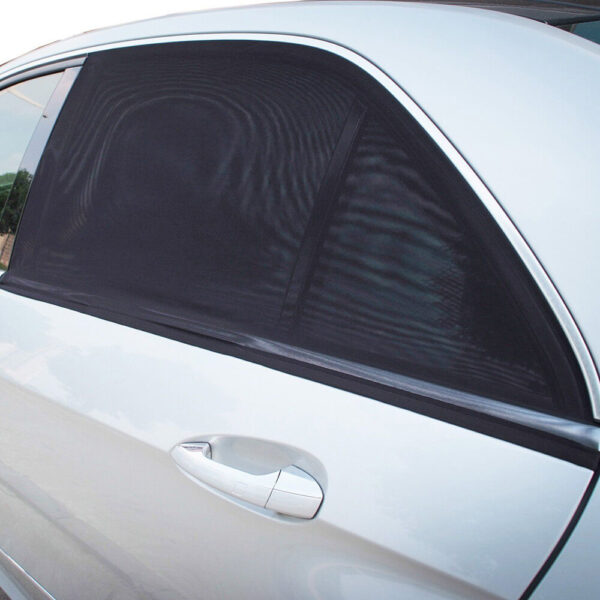 Car Window Sunshade Curtain Sun Protection Black Mesh Sunscreen anti Ultraviolet dust proof anti mosquito Car 2