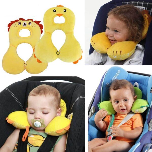 Cartoon Animal 1 4Y Baby Shaping Pillow Infant Car Sleeping Headrest Neck Protection U shaped Pillows