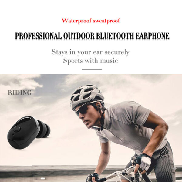 JINSERTA IPX8 Waterproof Mini Portable Earphone Wireless Bluetooth V4 1 Earphones Hands free Calling Earbuds w 2