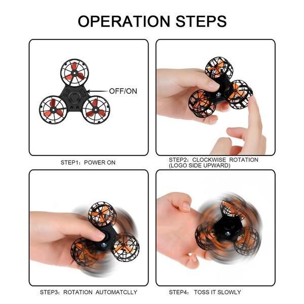 LeadingStar Mini Fidget Spinner Hand Flying Spinning Top Autism Anxiety Stress Release Dulaan Dakong Kataw-anan nga Regalo grande 7c085712 07f3 4e1f b9d0 97e59e93b723 grande