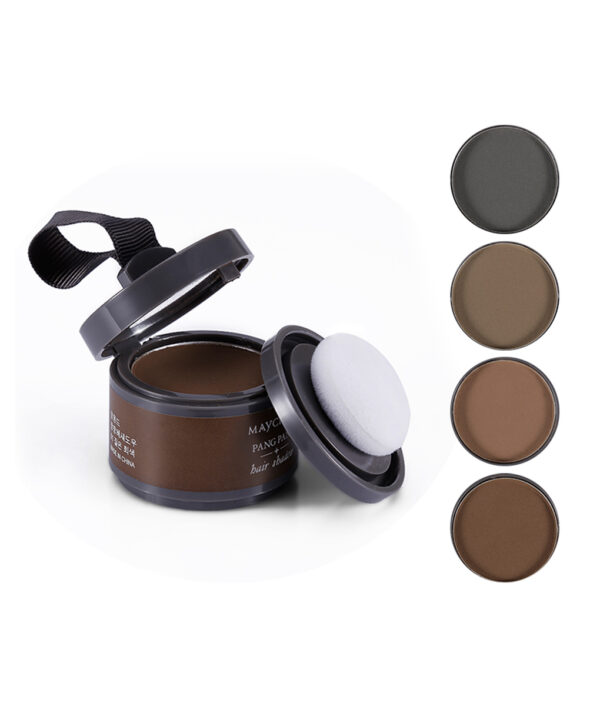 MAYCHEER Brand Makeup Hair Line Shadow Powder dengan Mirror Puff 4 Color Rose Extract Mudah untuk