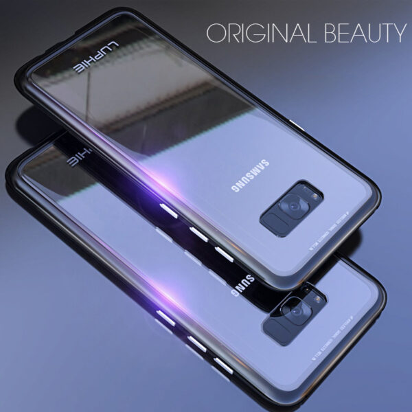 Metal Magnetic Adsorption case for samsung galaxy S8 case S8 Plus Cover S8 coque Luxury Bumper 4