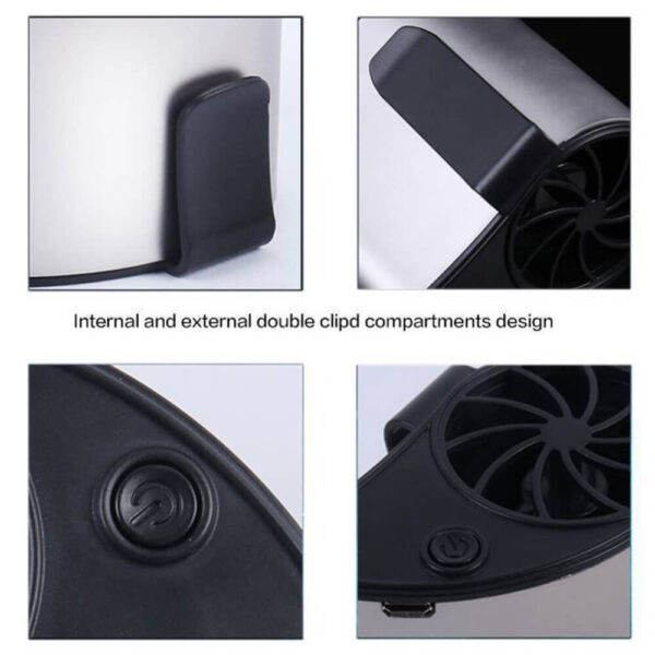 Mobile Air Conditioning Three Generation Cooler USB Waist Fan Cooling Portable Waist Fan 2