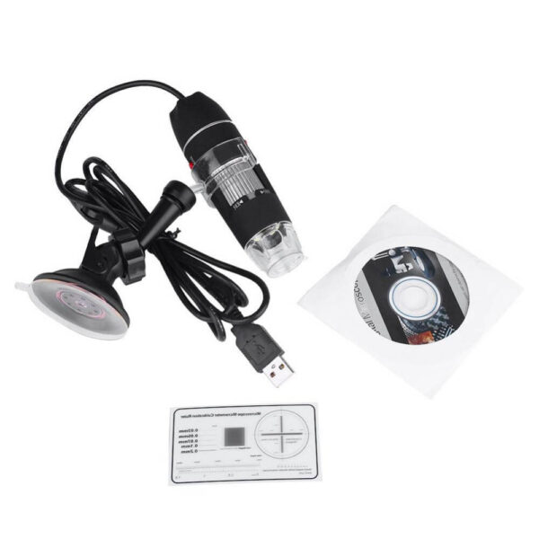 New Arrival USB Microscope 8 LED 500X 2MP Digital Endoscope Magnifier Video Camera Black Microscope Drop 2