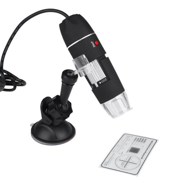 New Arrival USB Microscope 8 LED 500X 2MP Digital Endoscope Magnifier Video Camera Black Microscope Drop
