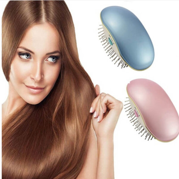 Portable Hair Straightener Brush smooth and frizz free with this amazing Hair Ionic Brush 3