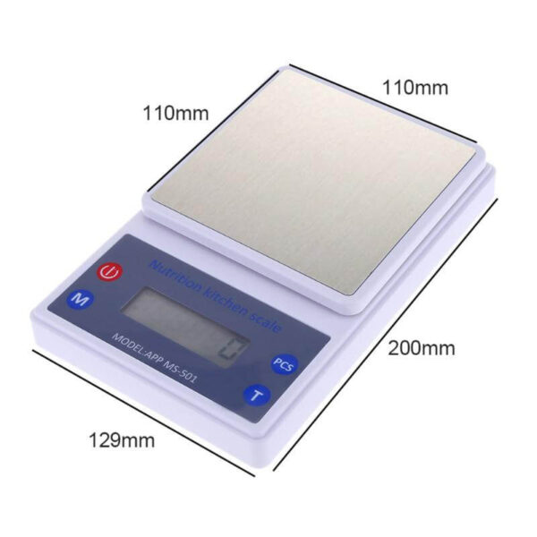 Inteligentní domácí váhy z nerezové oceli přenosné digitální elektronické váhy Steelyard Postal Food Bluetooth Nutrition Weight Libra 4