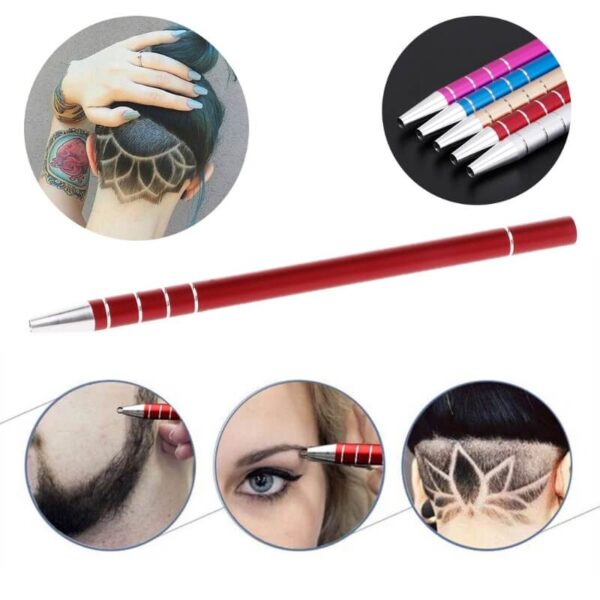 Accessoire de coiffure Pro gravure rasoir stylo pince à épiler 10 lames pour cheveux sourcils barbes style nouveau 2